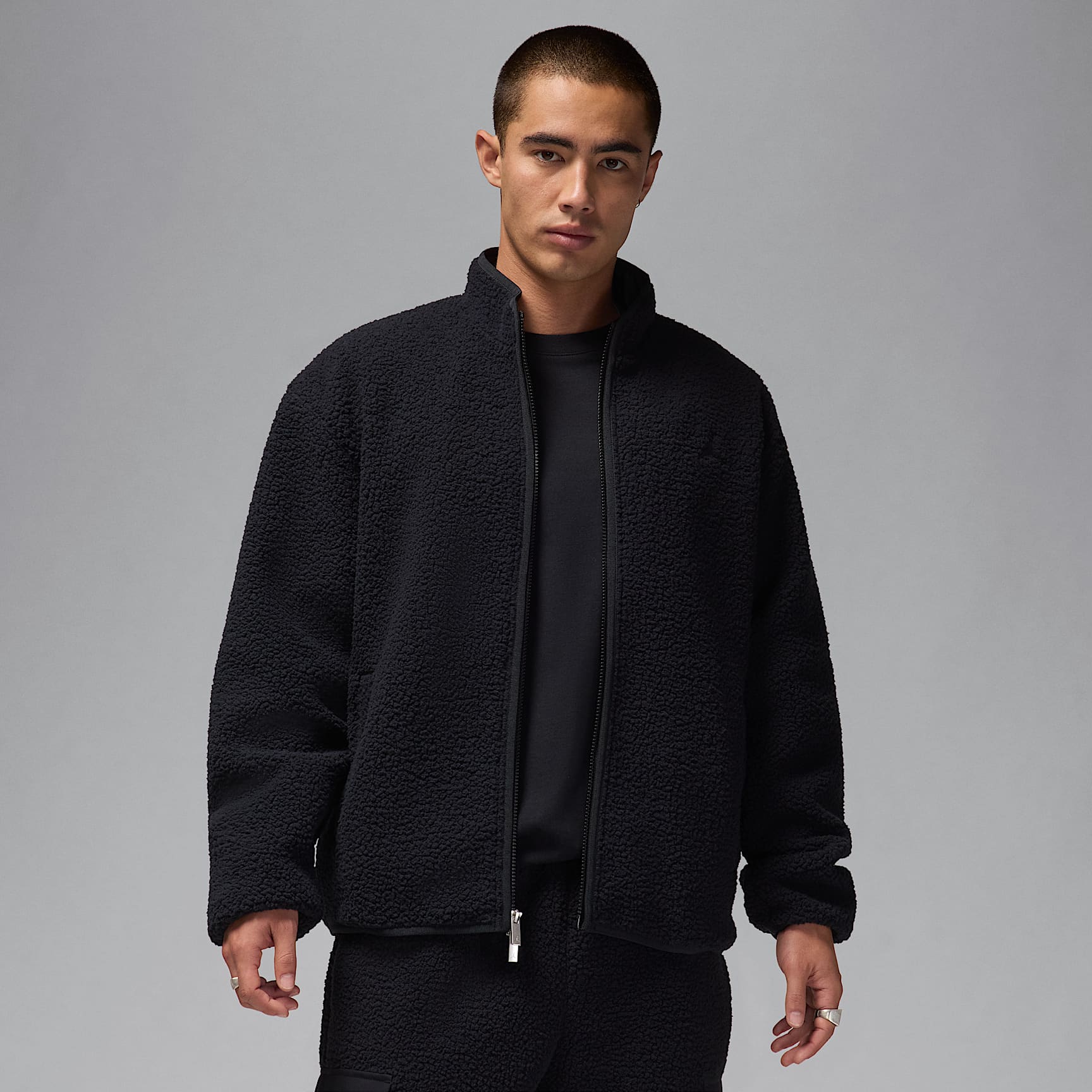 Jordan Flight Men's High-Pile Fleece Jacket. Nike ID